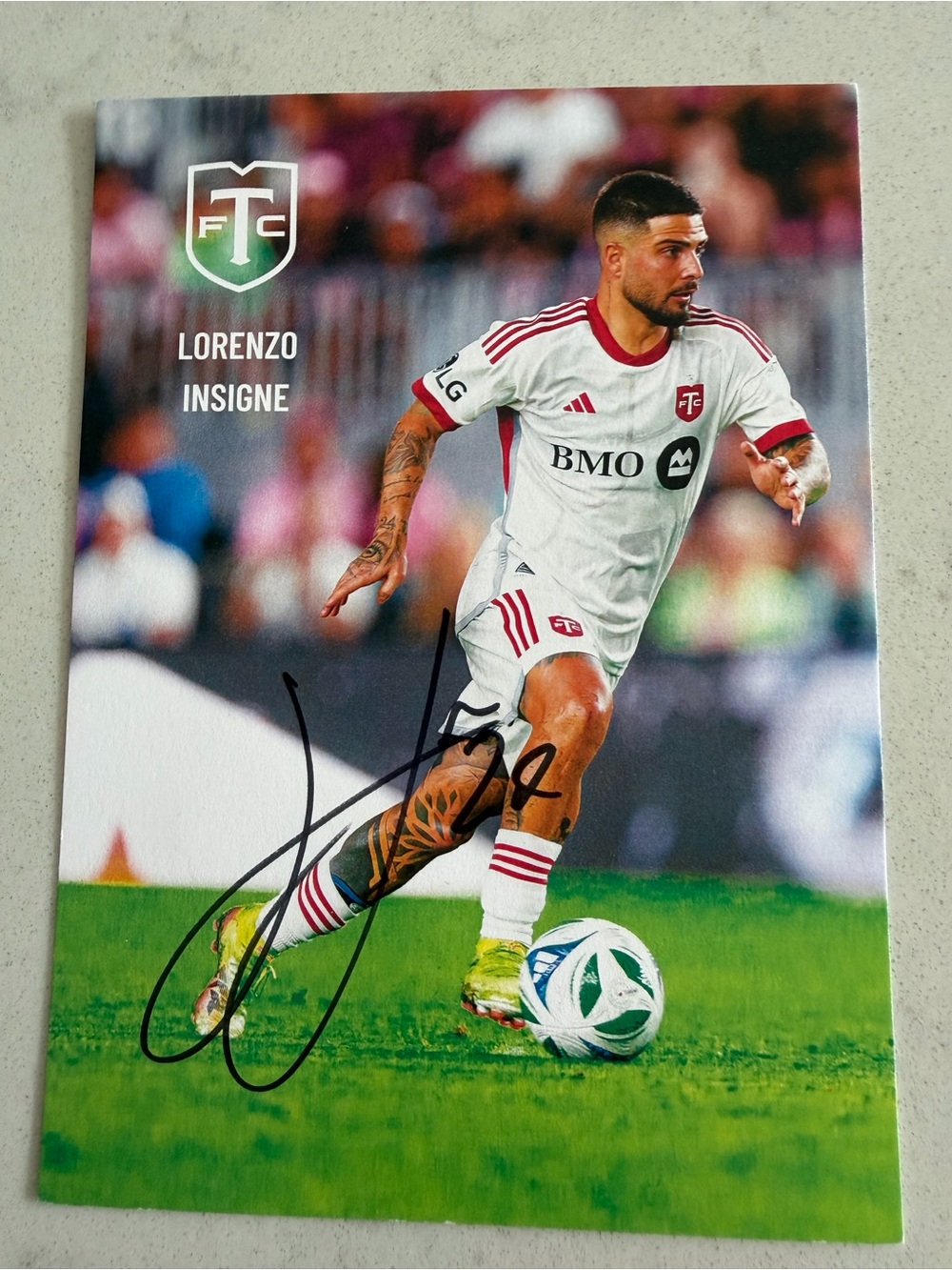 Lorenzo Insigne Toronto FC signed card